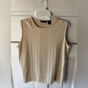 Goodclothes Beige Ribbed Tank Top